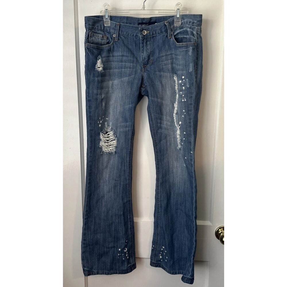 Revolt Jeans Distressed Paint Splatter Detail Women's 11
